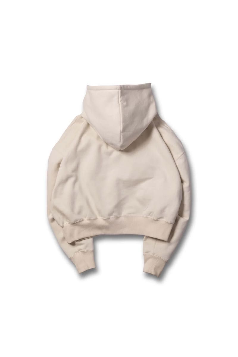 [VAULT ROOM]TWO PLAY WOMENS CROPPED HOODIE / BEIGE