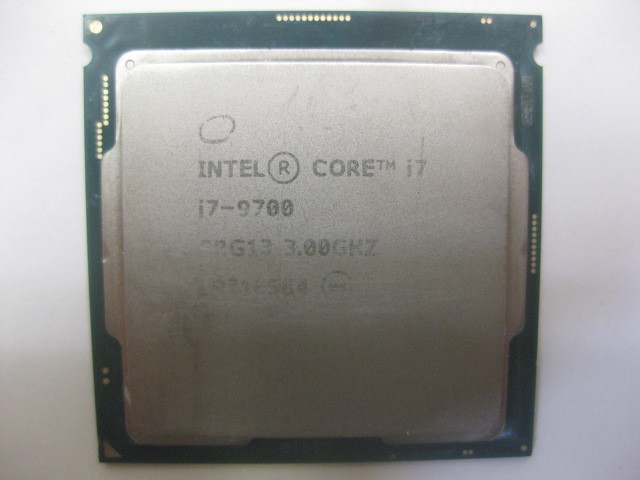 インテル CORE i7-9700 CPU USED_画像1