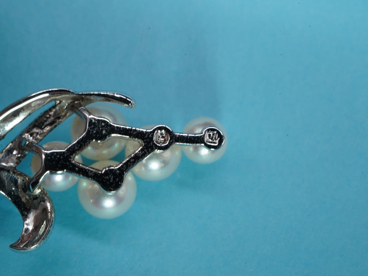 【1326】MIKIMOTO ミキモト 本真珠 パール あこや アコヤ SILVER シルバー ネックレストップ ペンダントトップ TIA_画像4