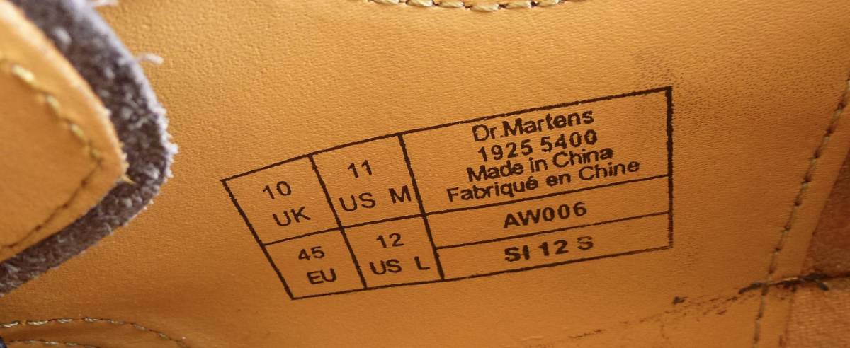 Dr.MARTENS ドクターマーチン 1925 スチールトゥ 3ホールシューズ UK10(29cm ) 黒 即決あり！_画像9