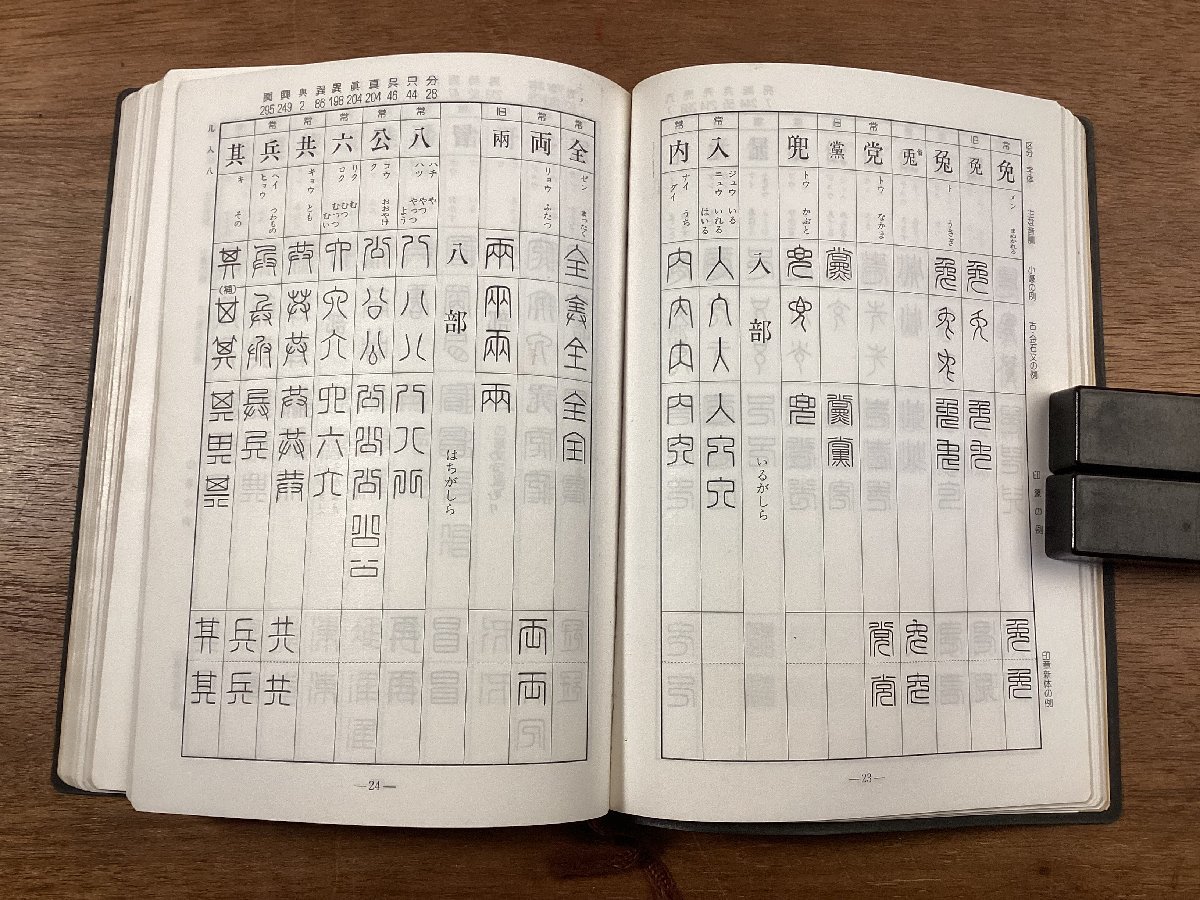 BB-8262■送料込■印章篆書字林 全日本印章業協会編 字書 辞書 漢字 資料 辞典 本 古本 冊子 古書 古文書 初版 印刷物 平成3年6月/くOKらの画像6