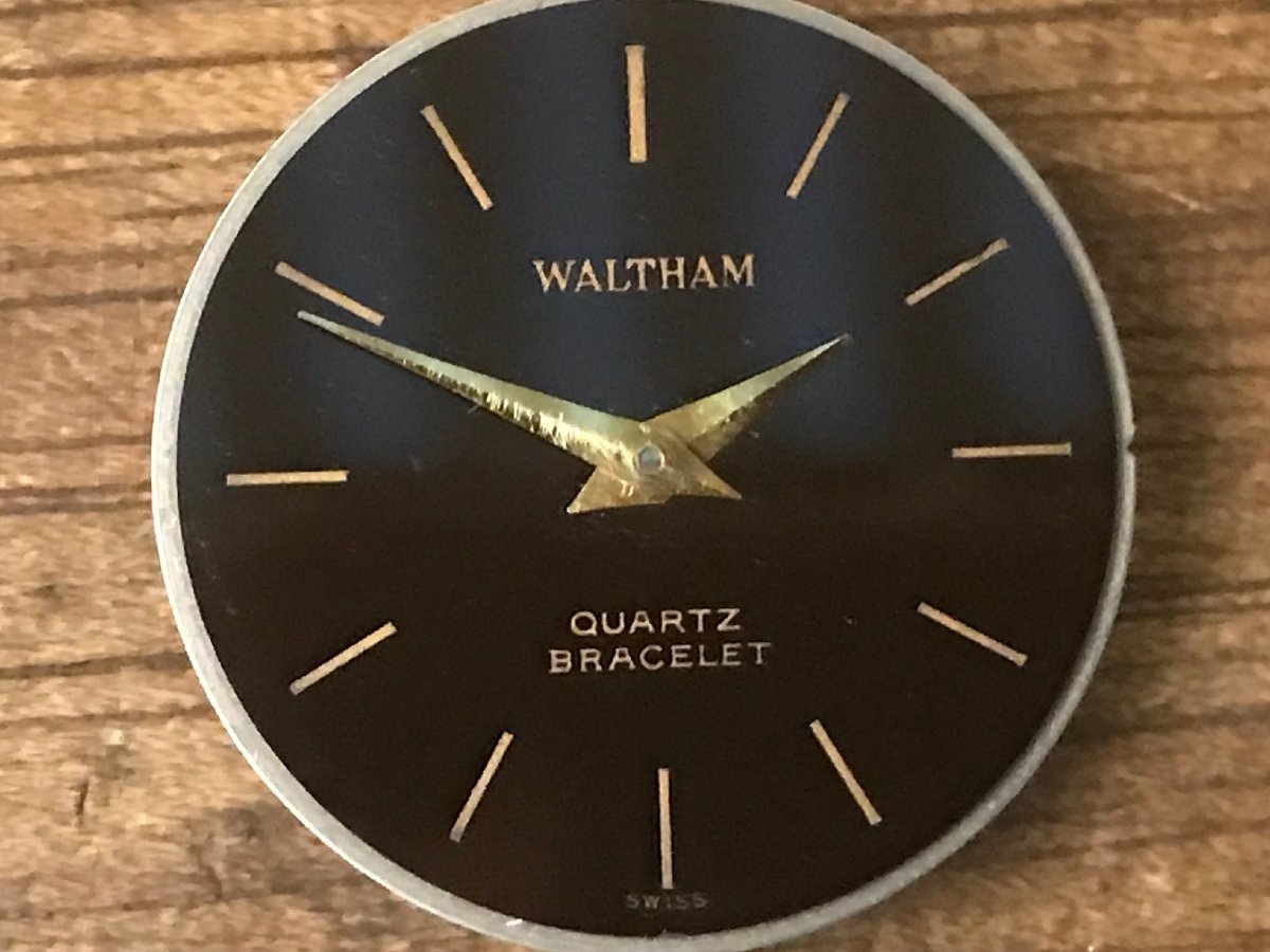 SS-2795■ стоимость доставки включена  ■WALTHAM ... QUARTZ BARCELET  кварцевый   наручные часы   часы   циферблат   антиквариат   ретро  3g● продаю как нерабочий /...AT...