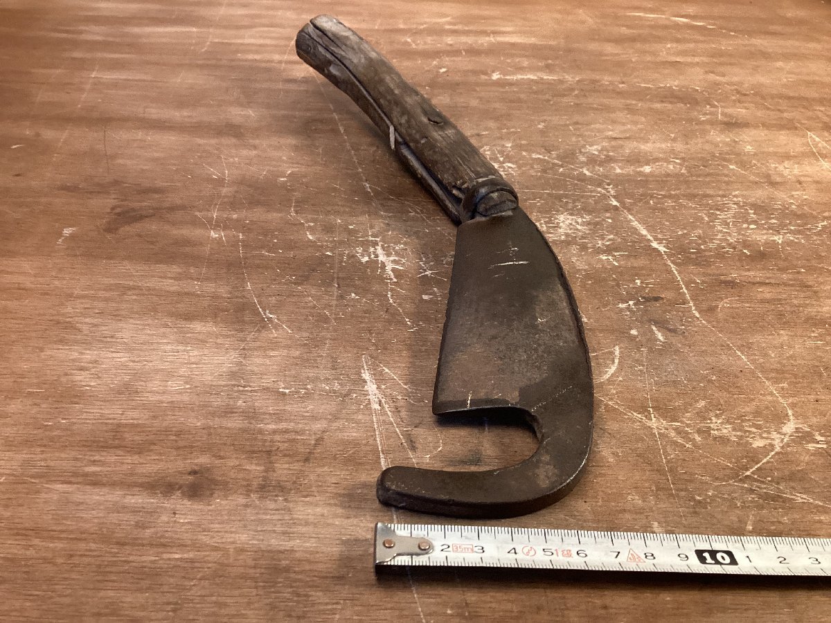 TT-1918# including carriage # hook hatchet key hatchet 0 regular hatchet hatchet axe firewood tenth branch cut one-side blade cutlery carpenter's tool tool old tool old .. outdoor Zaimei blade width :14cm 472g/.GO.