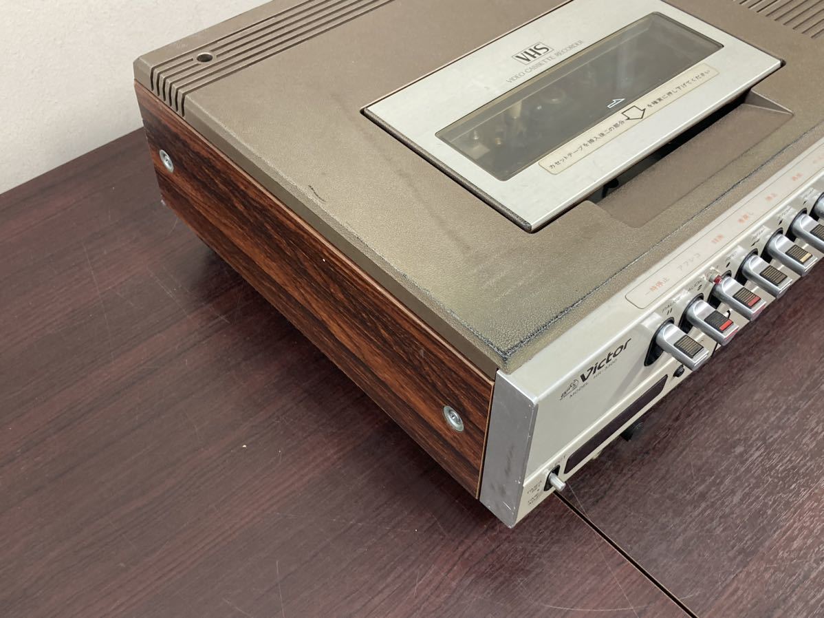 博物館級 世界初家庭用VHSビデオデッキ1号機 Victor HR-3300 【取扱説明書＆電源ケーブル付・動作確認・整備済】の画像6