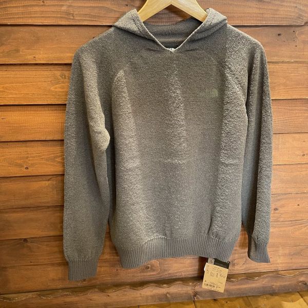 ノースフェイス NT62295 Comfortive Wool Hoodie コンフォーティブウールフーディ FG ヒューズボックスグレー S 日本製 新品 未使用 正規品_画像1