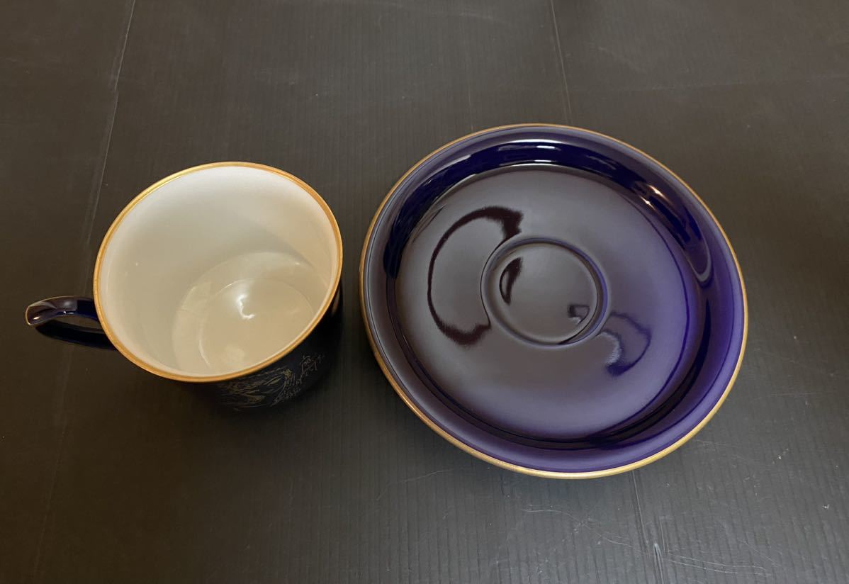 東郷青児 カップ&ソーサー 喫茶ソワレ 香蘭社 中古美品 昭和 東郷青児 カップ&ソーサー 喫茶ソワレ 香蘭社 中古美品 昭和