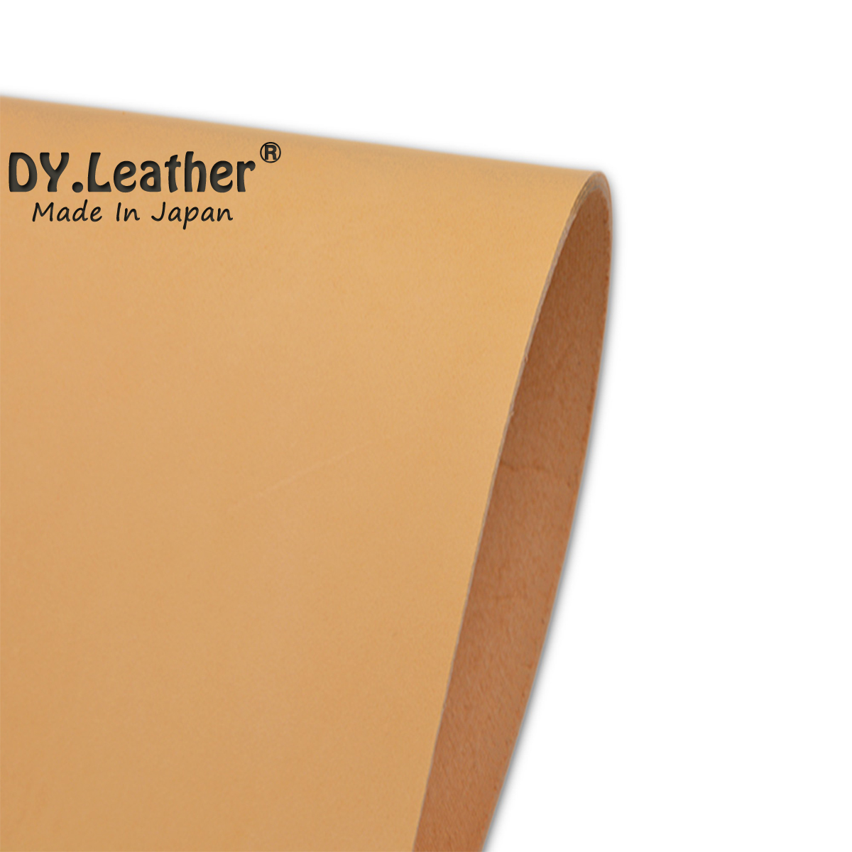 【DY.leather　正品】「A4サイズ杏/品質6/1.0mm」国産新品特価 ヌメ革はぎれ　アプリコットタンニンなめし~送料無料~_画像2