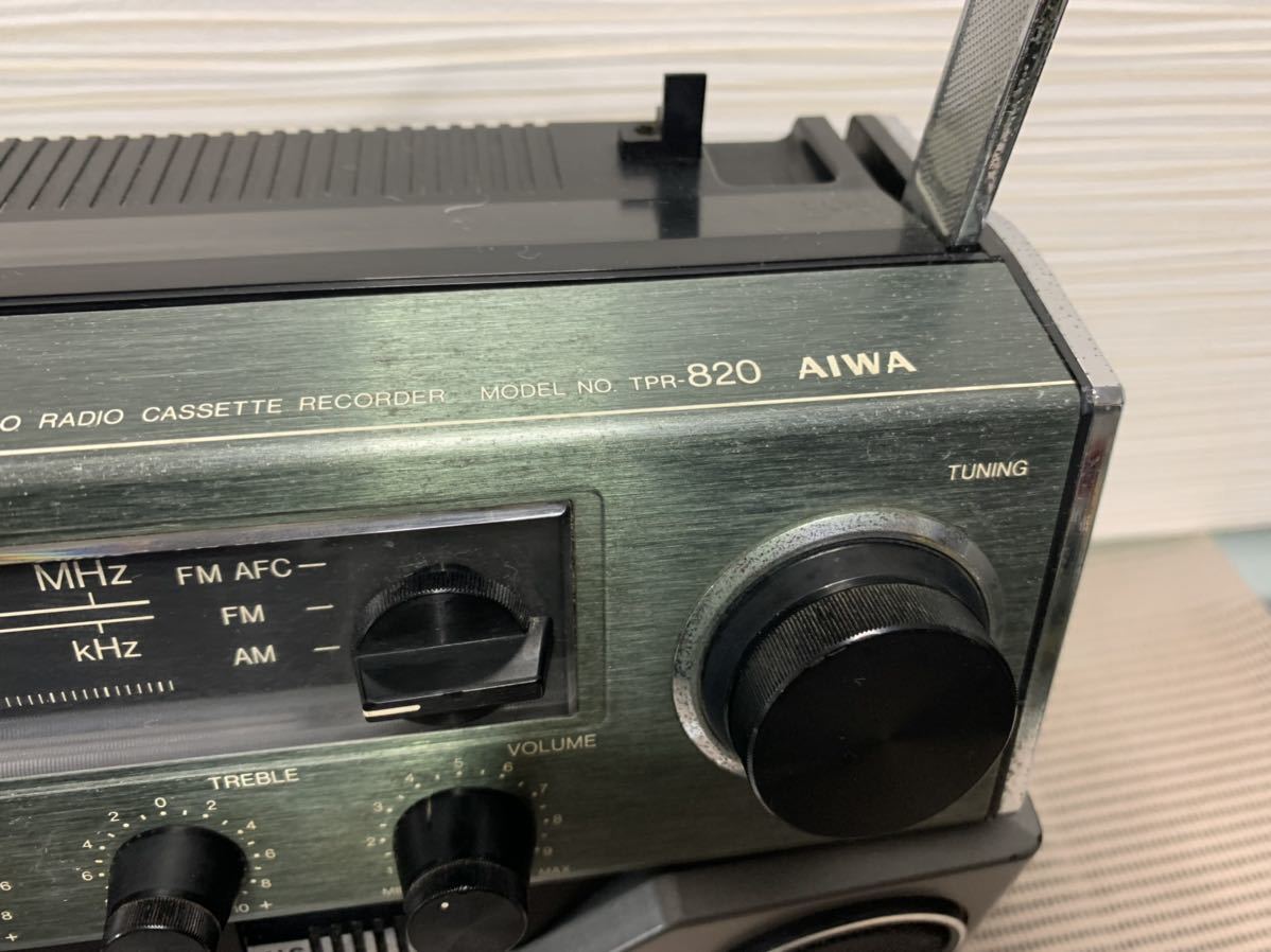 AIWA アイワ ステレオラジカセ TPR-820 昭和レトロラジカセメンテナンス済みの画像5