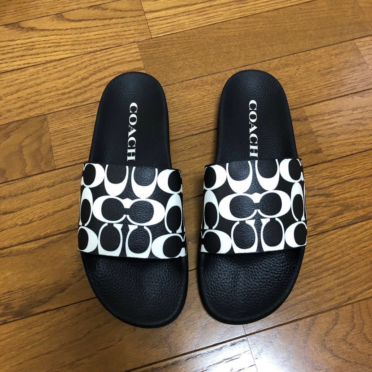 【新品未使用】コーチ サンダル　COACH sandal スライド・シグネチャー キャンパスサイズ10 28㎝ CP811 L77