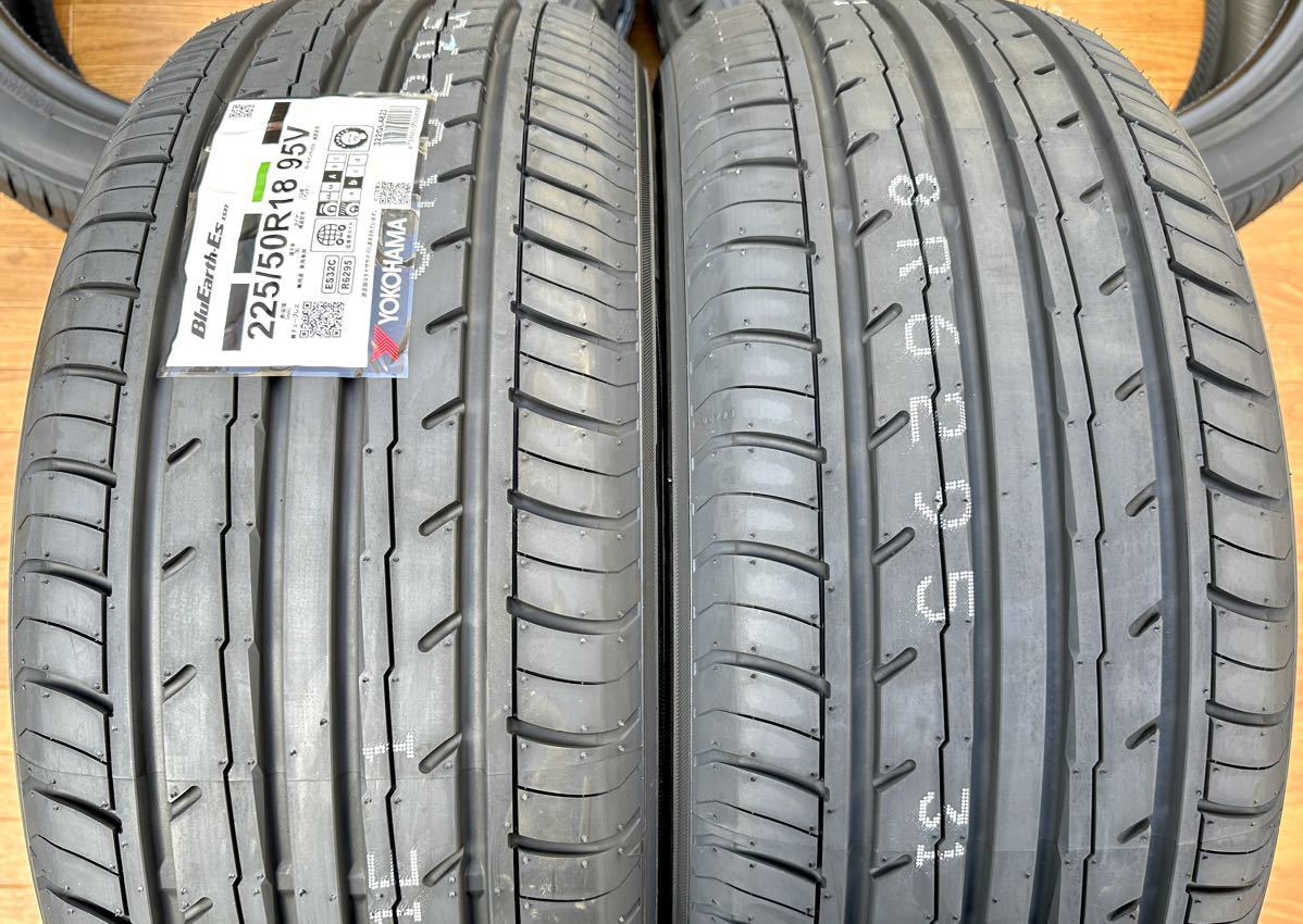 新品2023年製 YOKOHAMA BluEarth-ES ES32 225/50R18 4本セット★レクサスIS クラウン C-HR アルファード エステイマ エルグランド ヴェゼル_画像2