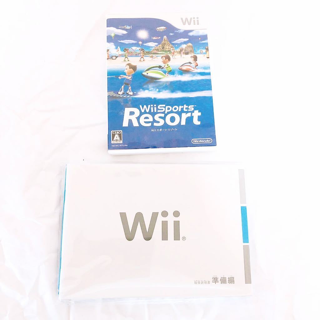Wii body ( white ) Wii remote control plus 2 piece,Wii sport resort including in a package 