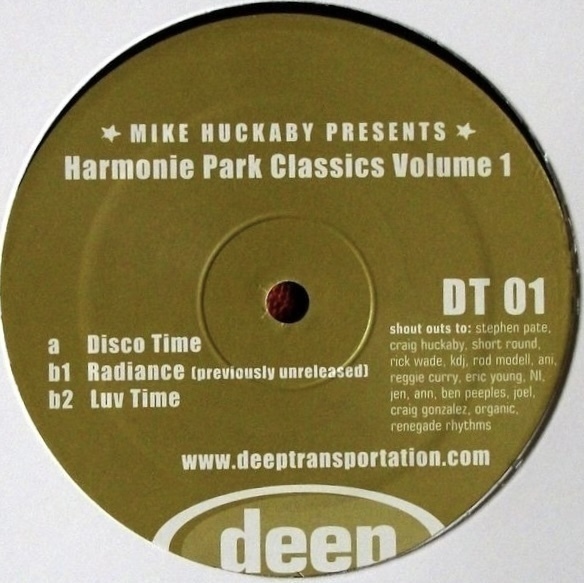 Fumiya Tanaka Play！　Mike Huckaby - Harmonie Park Classics Volume 1 90s デトロイト・ハウス　Disco Time_画像1