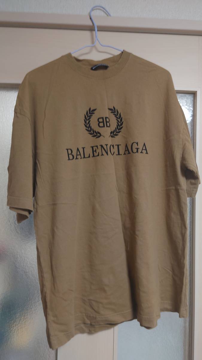 送料無料　バレンシアガ BBロゴ　Tシャツ　オーバーサイズ　　 S
