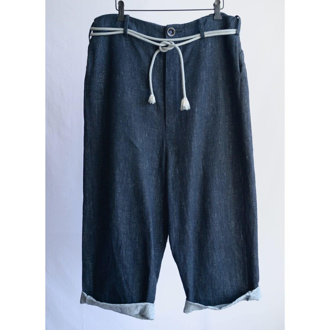 Mサイズ toogood 002 SS2015 THE SCULPTOR TROUSER - COATED LINEN col.BLUE size.3