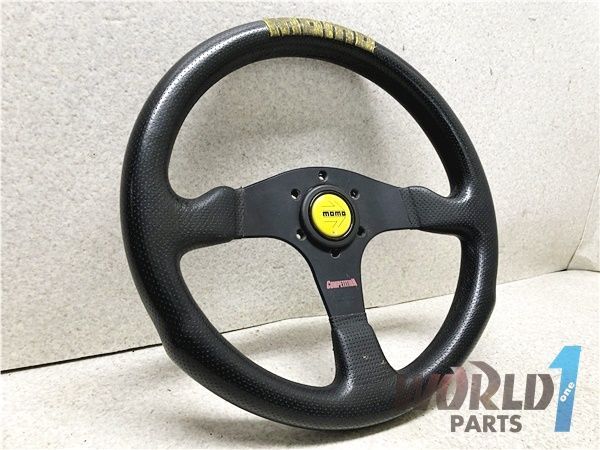 MOMO モモ コンペテション ステアリング ハンドル Φ34.5 34.5mm 内装品 COMPETITION モモステ 旧車 当時物_画像1