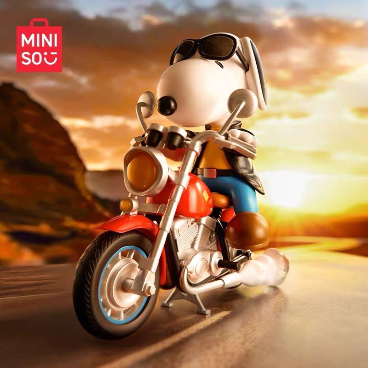 スヌーピー バイク フィギュア(レッド) miniso|Yahoo!フリマ スヌーピー バイク フィギュア(レッド) miniso|Yahoo!フリマ