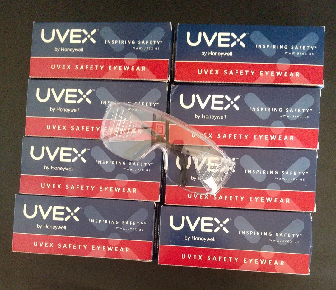 UVEX 8本組 安全メガネ 保護メガネ セフティゴーグル_画像1