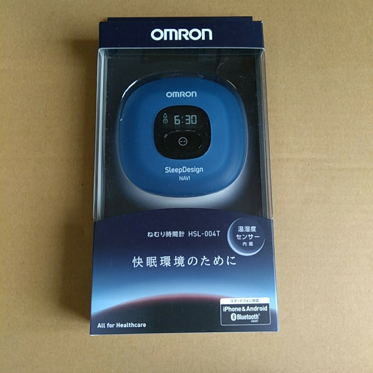 ★OMRON HSL-004T 睡眠計 ねむり時間計 ブルー_画像1