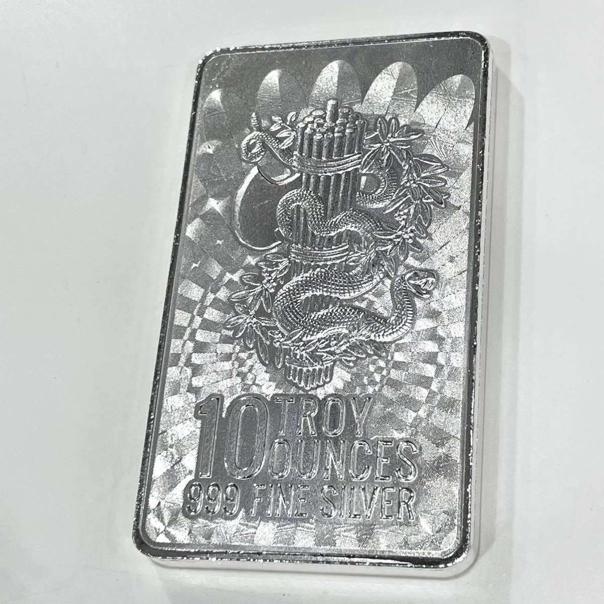 未使用 純銀 インゴット 10オンス シルバー E Pluribus Unum 10oz 10トロイオンス 送料無料の画像2