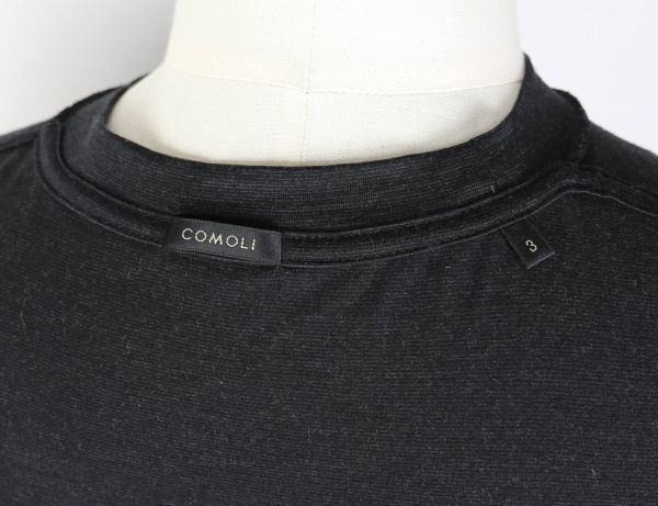 COMOLI コモリ サマーウール天竺 Tシャツ X01-05023 size 3 b6566_画像9