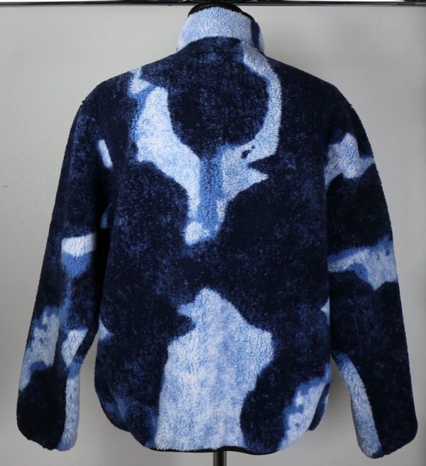 21AW SUPREME THE NORTH FACE Bleached Denim Print Fleece Jacket フリース ジャケット NA52100I SIZE Medium b6602_画像3