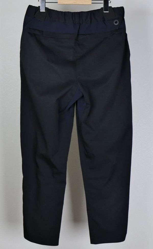 21SS White Mountaineering SOLOTEX 3 TUCKED TAPERED PANTS size1 BK2171401 ホワイトマウンテニアリング テーパード パンツ b7718_画像3