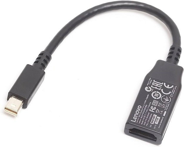 送料無料★100本セット Lenovo TYPE2-PS8402A Mini DisplayPort to HDMI アダプター Mini DisplayPort=HDMI変換アダプタ ★中古品_画像1