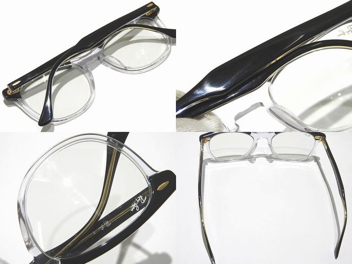 美品 Ray-Ban レイバン クリアレンズ サングラス RB2398F イーグルアイ ☆ セルフレーム ハーフカラー EAGLEEYE メンズ ▼ フト00/6B_画像2