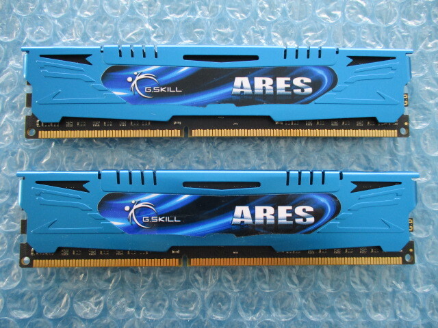 G.SKILL ARES 8GB×2 計16GB DDR3-2133 PC3-17000 1.60v 中古動作品 デスクトップ メモリ 【DM-885】_画像3