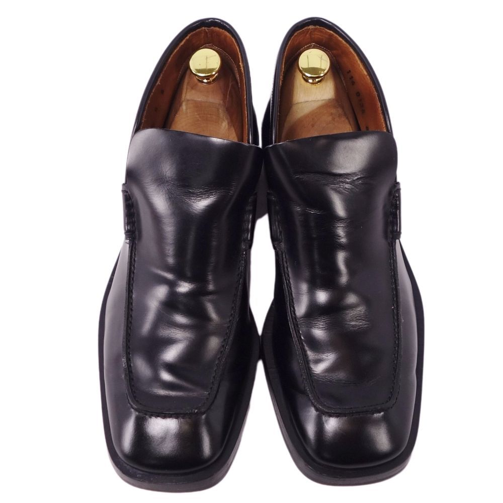 Vintage グッチ GUCCI ブーツ カーフレザー シューズ 靴 メンズ イタリア製 8D(26cm相当) ブラック cf02mr-rm05e26746_画像4