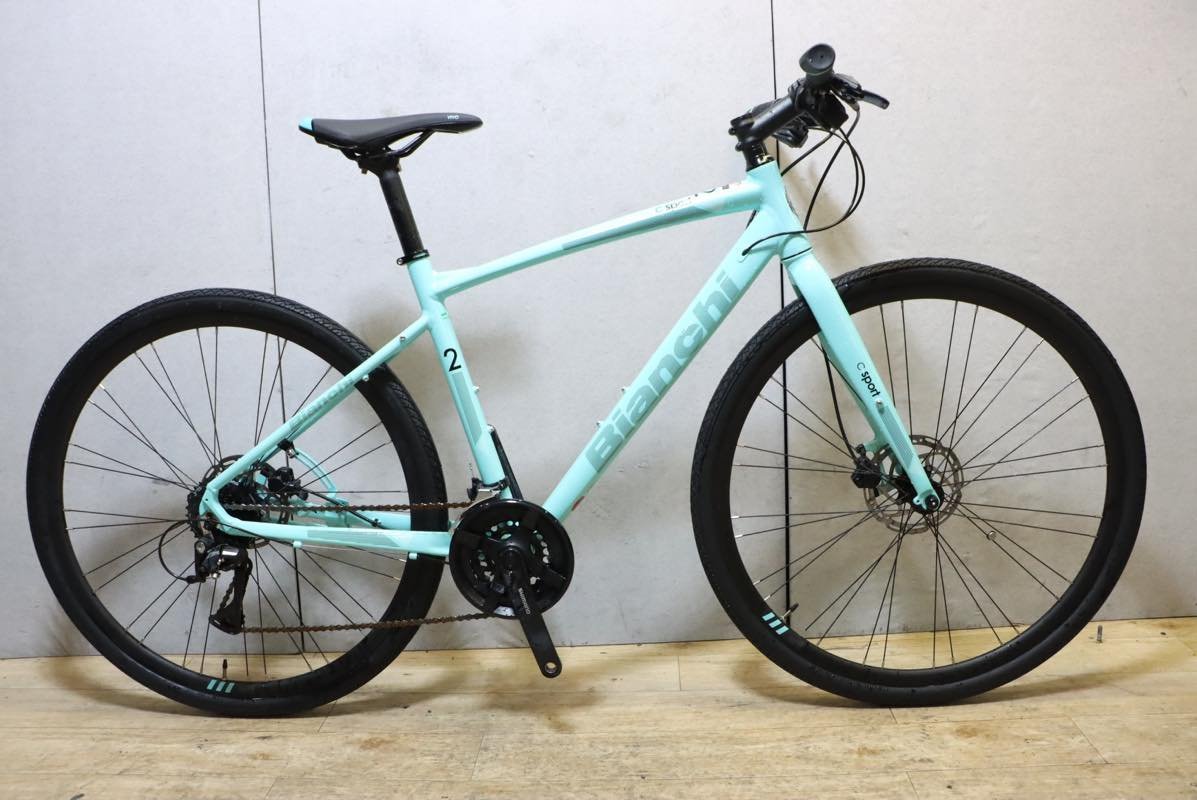 ■Bianchi ビアンキ C SPORT2 クロスバイク SHIMANO 3X8S サイズ47 2021年モデル 美品_画像1