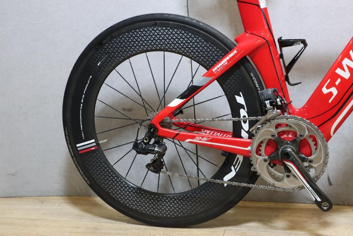 TTバイク■s-works エスワークス shiv フルカーボン SHIMANO DURA-ACE 7970 Di2 2X10S サイズS 2012年モデル 美品_画像5