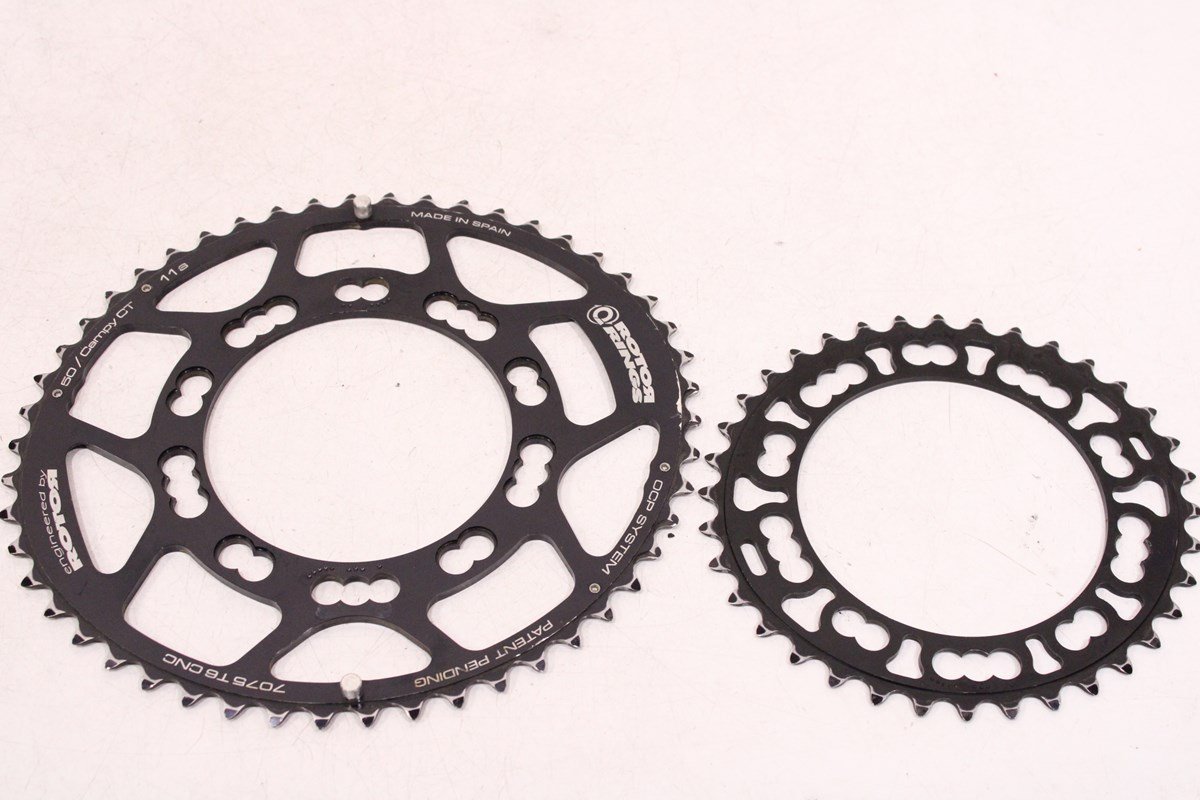 ☆ROTOR ローター QRINGS 50/36T BCD 110mm 5ARM 楕円チェーンリング_画像1