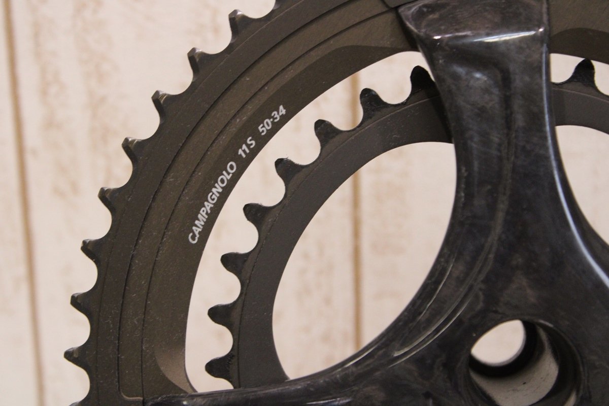 ★Campagnolo カンパニョーロ SUPER RECORD 2x11s グループセット 170mm 50/34T 4ARM 美品_画像3