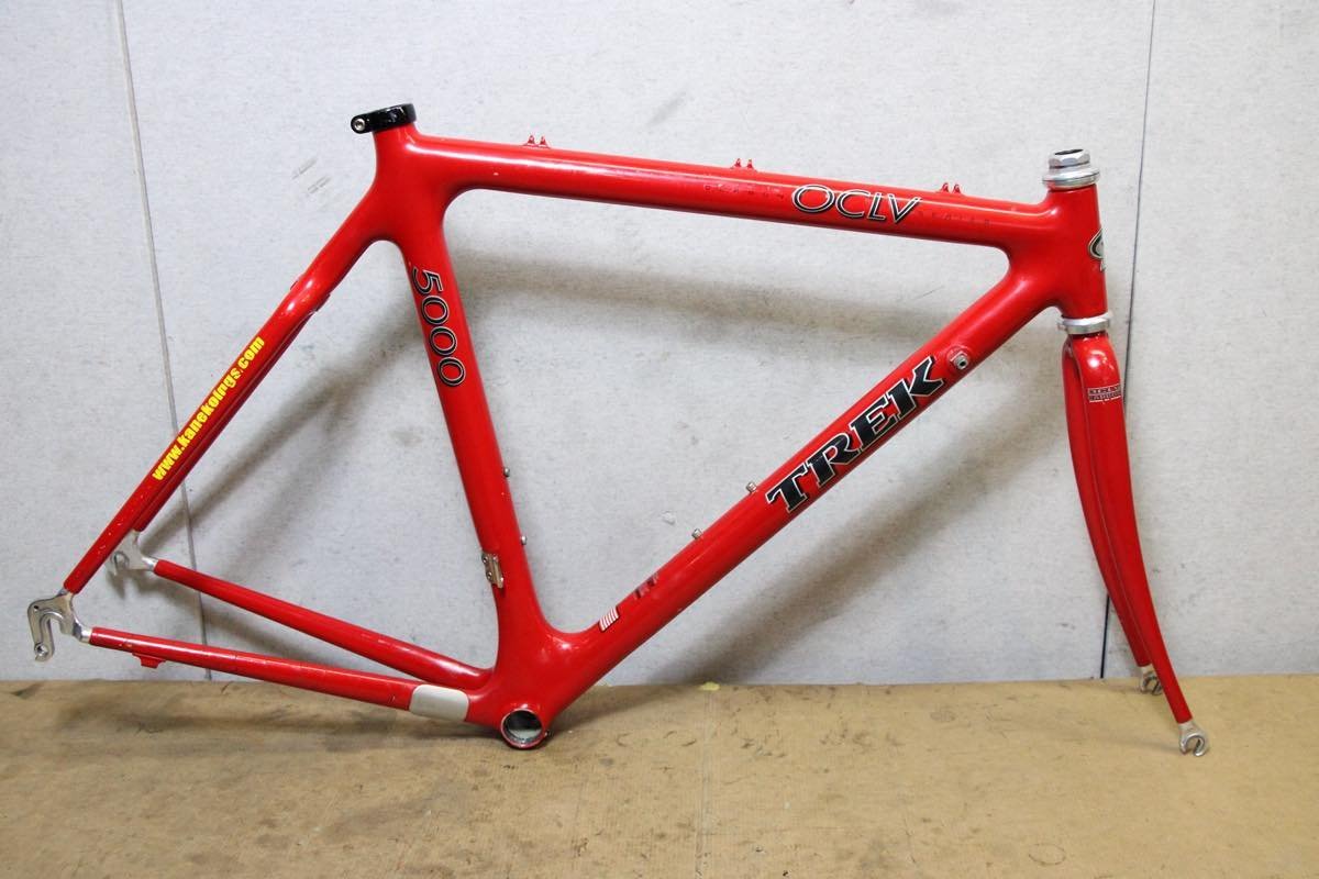 □TREK トレック 5000 OCLV 700c カーボンフレーム 540mm(C-T) DURA-ACEヘッドセット ビンテージ