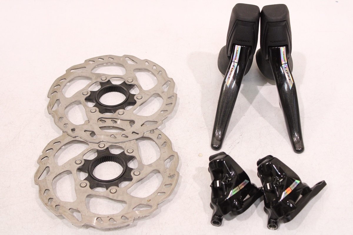 新型!★SRAM スラム FORCE e-TAP AXS D2 2x12s 電動ワイヤレス 油圧ディスクブレーキ シフトレバー/キャリパーセット 美品_画像1