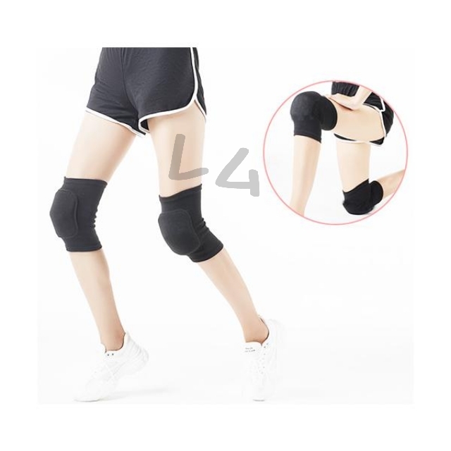  free shipping L size 2 piece set black color black knees supporter man and woman use men's lady's No.906 D