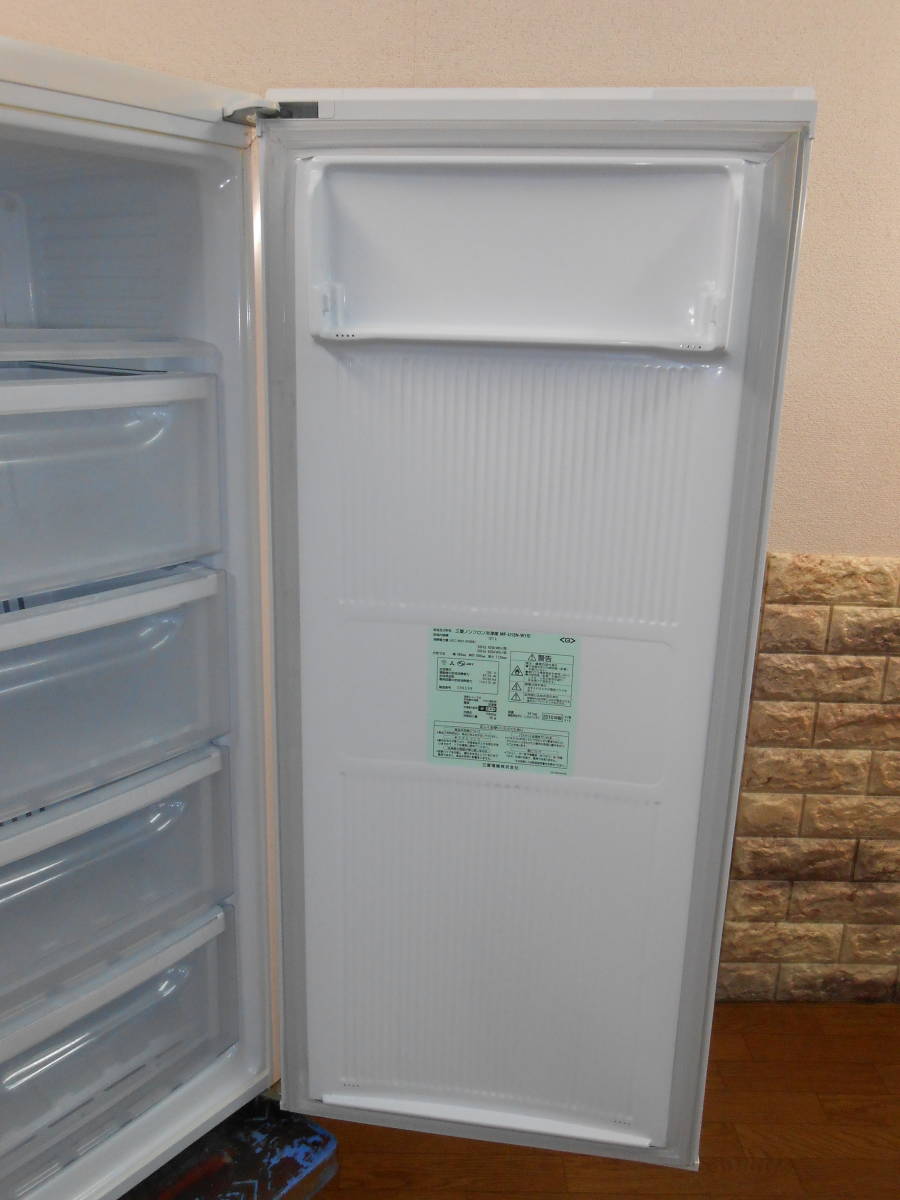 【MITSUBISHI/三菱】ノンフロン冷凍庫/フリーザー MF-U12N （121L・2010年製）_画像5