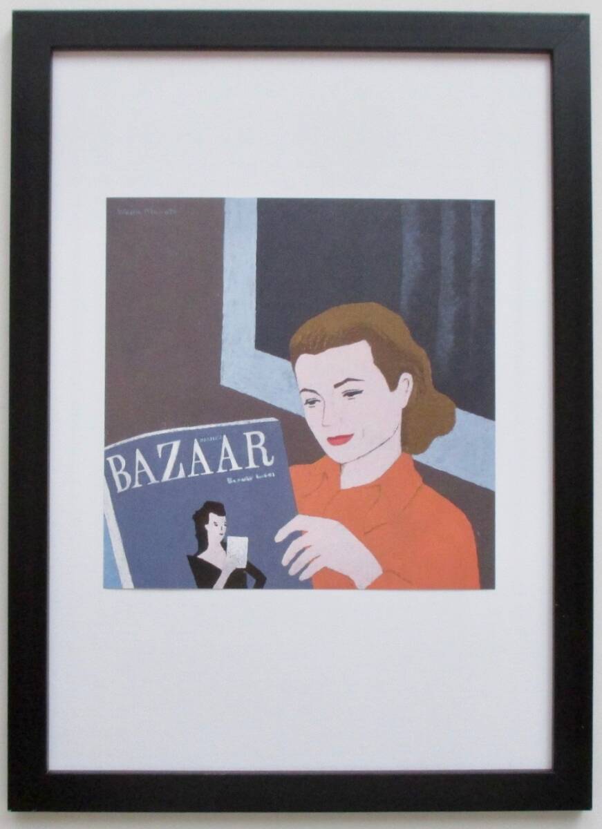  和田誠 「裏窓」1954年、グレイス・ケリー、印刷物　A4新品額入り_画像1