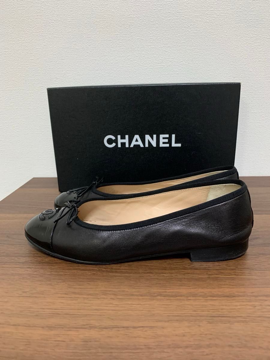 CHANEL バレエシューズ ブラック