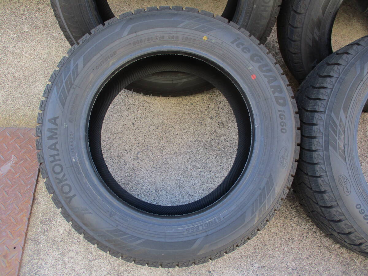 ２０５/６０R１６　YOKOHAMA　ice　GUARD　iG６０　２０２３年製　バリ山　４本セット　画像判断_画像2