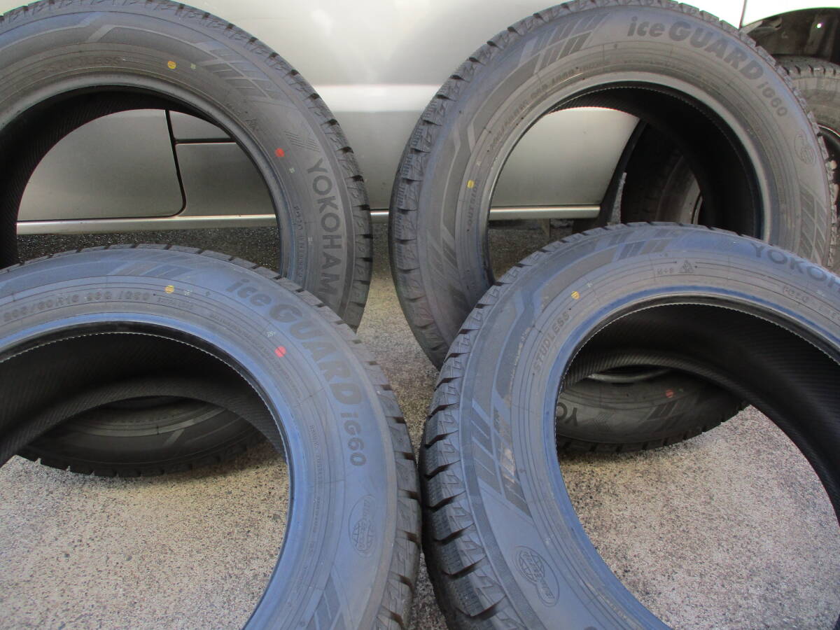 ２０５/６０R１６　YOKOHAMA　ice　GUARD　iG６０　２０２３年製　バリ山　４本セット　画像判断_画像3