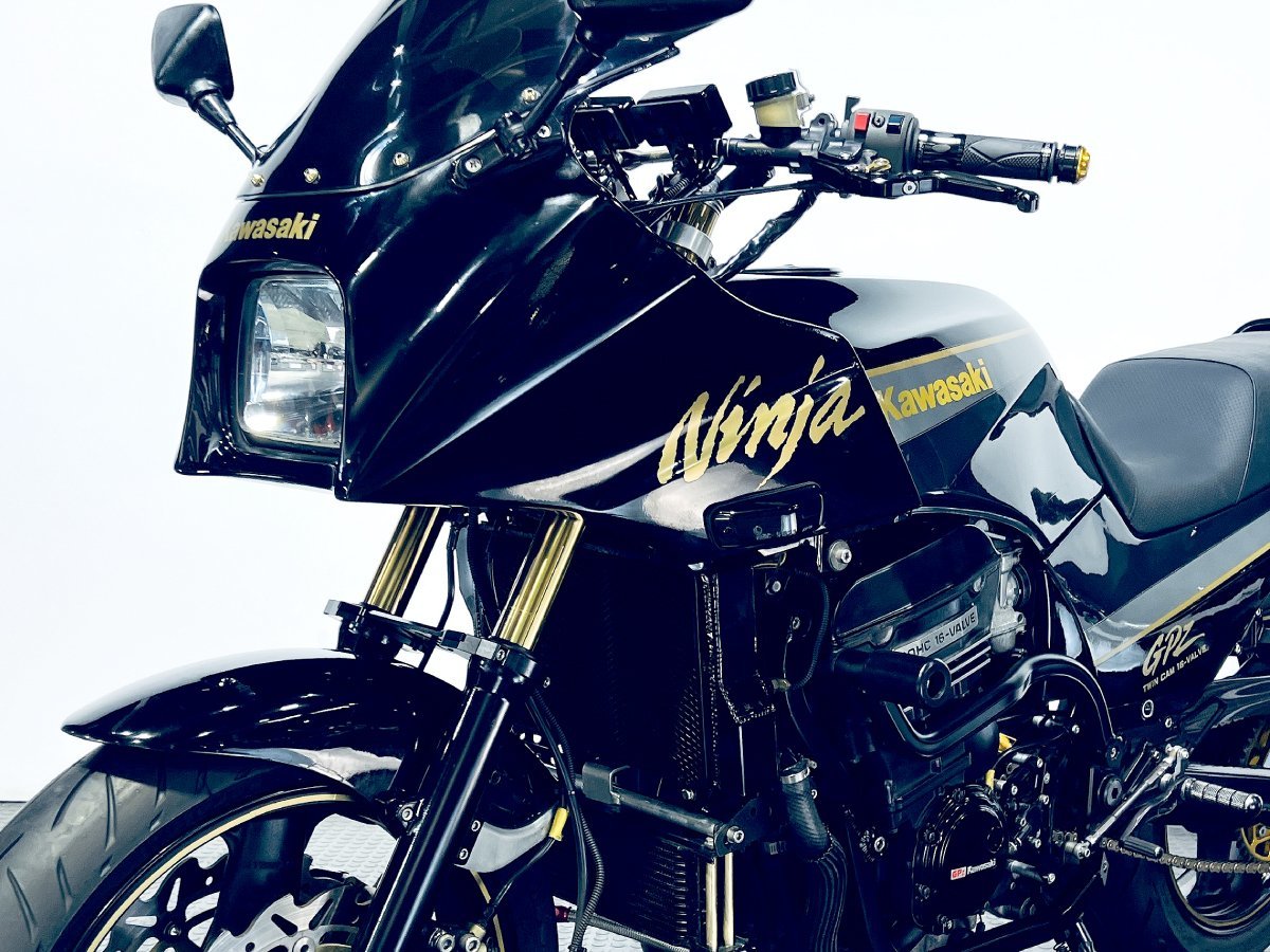 黒ニンジャ登場 GPZ900R Ninja A8 1991年 UPハン/OC/マフラー他カスタム多数 動画有 全国通販可 3.9％低金利ローン150回