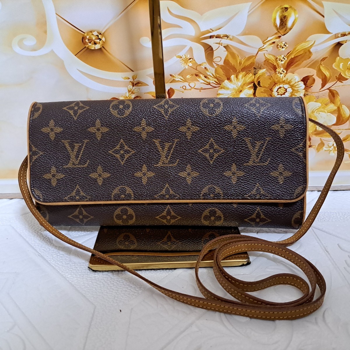 ルイヴィトン ポシェット GM ショルダー バッグ モノグラム LOUIS VUITTON ツインGM