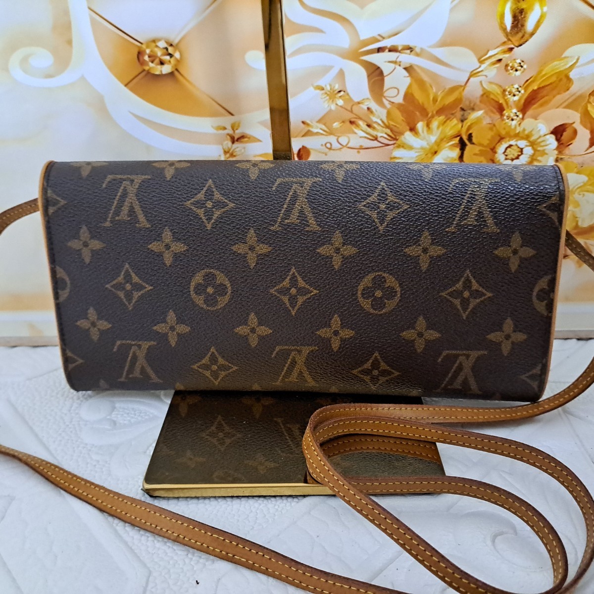 ルイヴィトン ポシェット GM ショルダー バッグ モノグラム LOUIS VUITTON ツインGM