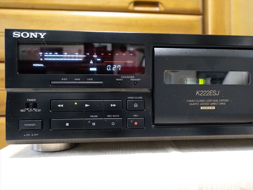 SONY ” TC-K222ESJ ” ソニー3ヘッド・カセットデッキ！！_画像4