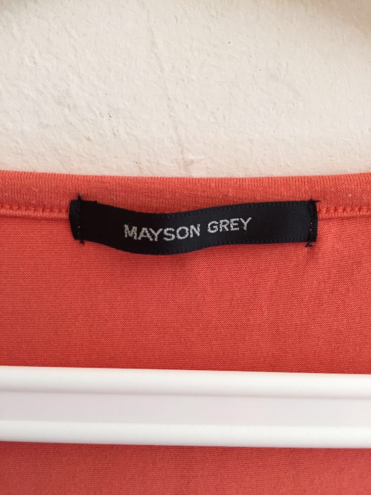 [ free shipping ] used MASON GREY Mayson Grey One-piece rayon . orange size 2
