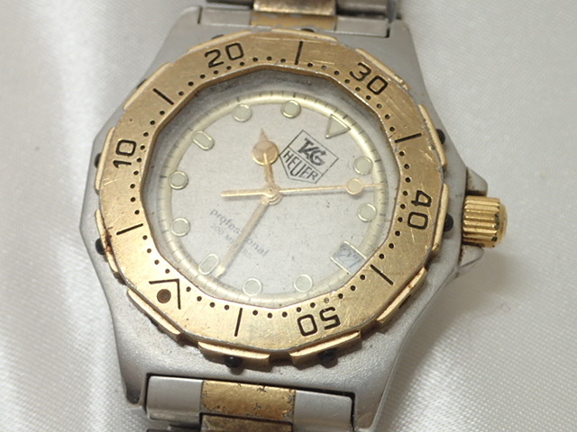 2218[T]ジャンク/タグホイヤー/プロフェッショナル 200ｍ/メンズ・ボーイズ腕時計/セルシリーズ/WG1120/934.213_画像6