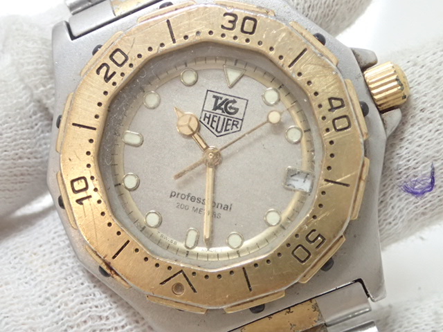 2218[T]ジャンク/タグホイヤー/プロフェッショナル 200ｍ/メンズ・ボーイズ腕時計/セルシリーズ/WG1120/934.213_画像7