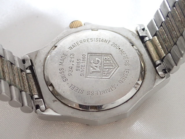 2218[T]ジャンク/タグホイヤー/プロフェッショナル 200ｍ/メンズ・ボーイズ腕時計/セルシリーズ/WG1120/934.213_画像9
